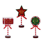 Lumineo BO Led Plywood Sign 32.3cm - Warm White (3 Assorted)